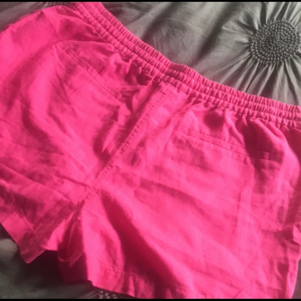 Jcrew drawstring linen shorts